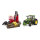 Bruder John Deere 7R 350 mit Rückeanhänger und 4 Baumstämmen