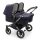 Bugaboo Donkey 5 Twin Classic Zwillingskinderwagen Komplett Graphit - Dunkles Marine