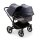Bugaboo Donkey 5 Duo Mix & Match Geschwisterkinderwagen Schwarz - Grau Meliert Sturmblau