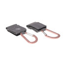 Lässig CAS Kinderwagen Haken mit Karabiner 2er Pack Grau