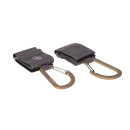 Lässig CAS Kinderwagen Haken mit Karabiner 2er Pack Anthrazit