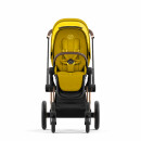 Cybex Priam Rahmen Rosegold und Seat Pack Mustard Yellow Kollektion 2023
