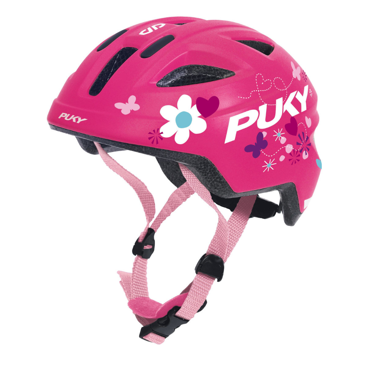 Puky Fahrradhelm PH 8 PRO-S Gr. S - Flower Pink Rosa / Pink