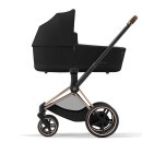 Cybex e-Priam Rahmen Rosegold und Lux Deep Black
