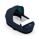Cybex e-Priam Rahmen Chrome Black, Lux und Seatpack Midnight Blue Plus