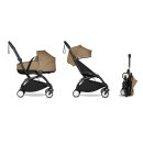 BABYZEN Kinderwagen Komplettset YOYO² Liegewanne und 6+ Schwarz Toffee