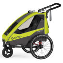 Qeridoo Fahrradanhänger Sportrex 1 Limited Edition - Lime Green