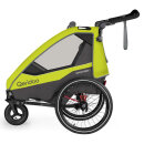 Qeridoo Fahrradanhänger Sportrex 1 Limited Edition - Lime Green