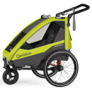 Qeridoo Fahrradanhänger Sportrex 2 Limited Edition - Lime Green