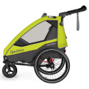 Qeridoo Fahrradanhänger Sportrex 2 Limited Edition - Lime Green