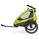 Qeridoo Fahrradanhänger Sportrex 2 Limited Edition - Lime Green