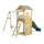 Authentic Sports Plum Holz Aussichtsturm mit Doppelschaukel