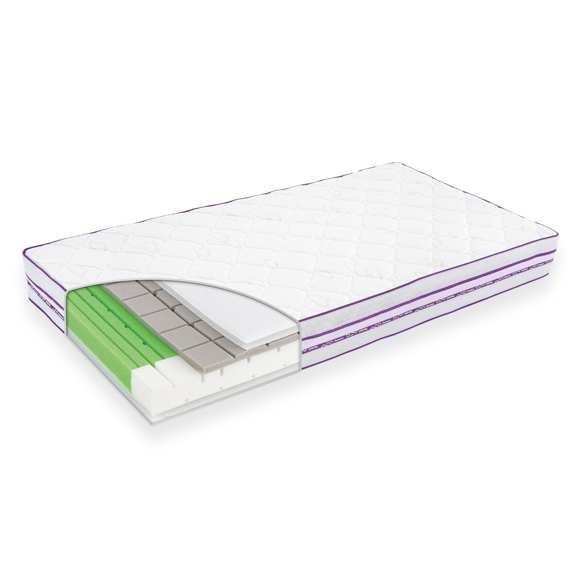 Träumeland Gitterbettmatratze Premium Airkiss 60x120 cm Weiß