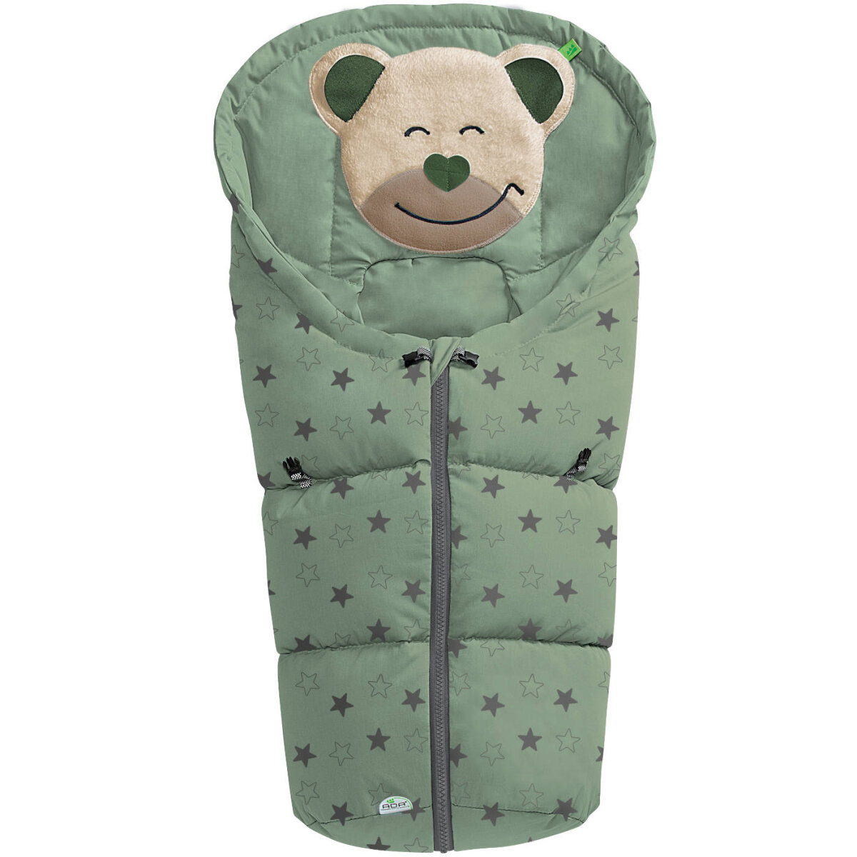 Odenwälder BabyNest Odenwälder Fußsäckchen Mucki Fashion New Stars Green Harmony Grün