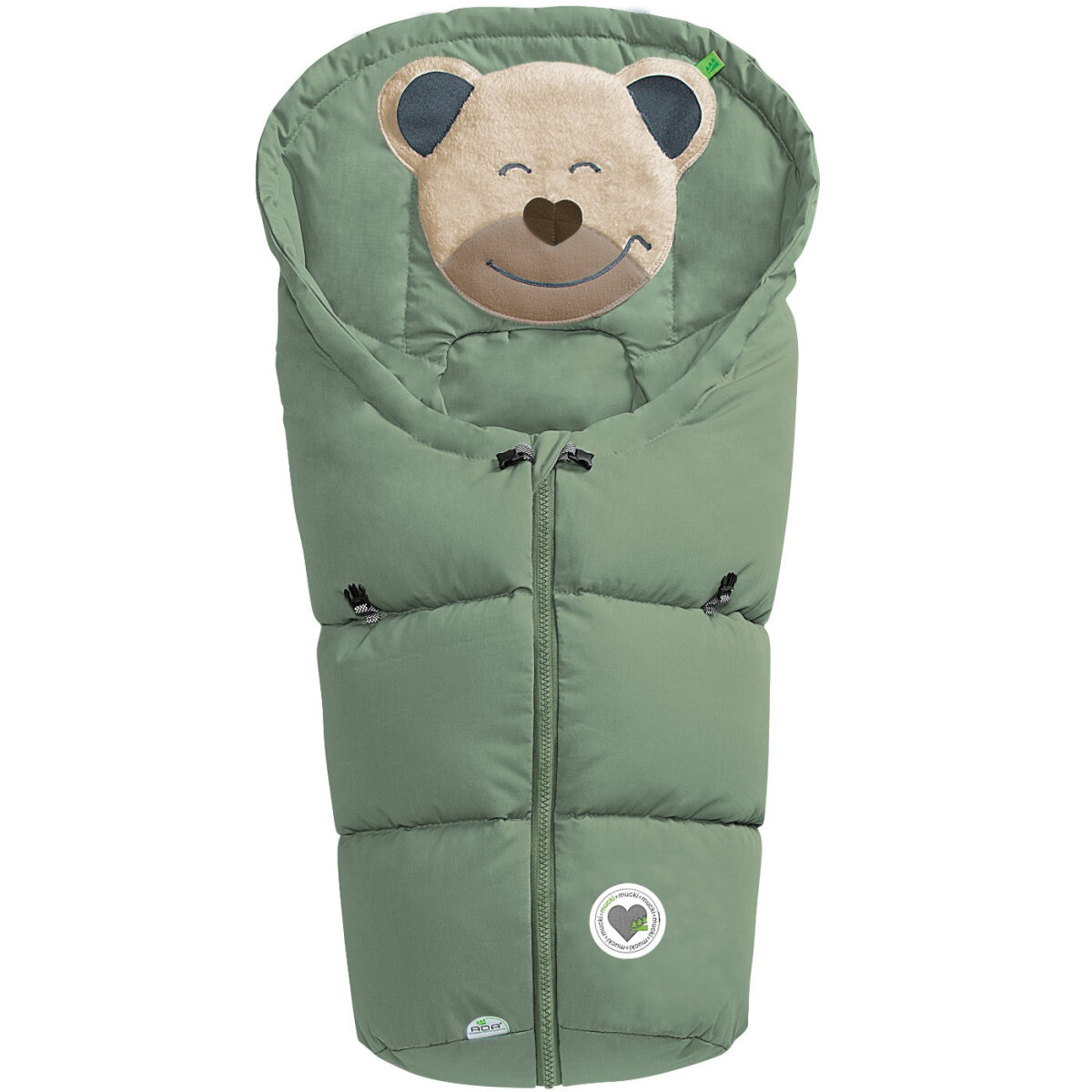 Odenwälder BabyNest Odenwälder Fußsäckchen Mucki Classic Green Harmony Grün