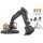 Jamara Ferngesteuerter Bagger Volvo EC160E Metal 1:16 2,4GHz Destruction-Set