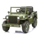 Jamara Elektrofahrzeug Jeep Willys MB Army grün