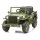 Jamara Elektrofahrzeug Jeep Willys MB Army grün