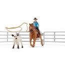Schleich Horse Club Team Roping mit Cowgirl