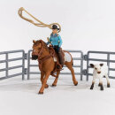 Schleich Horse Club Team Roping mit Cowgirl