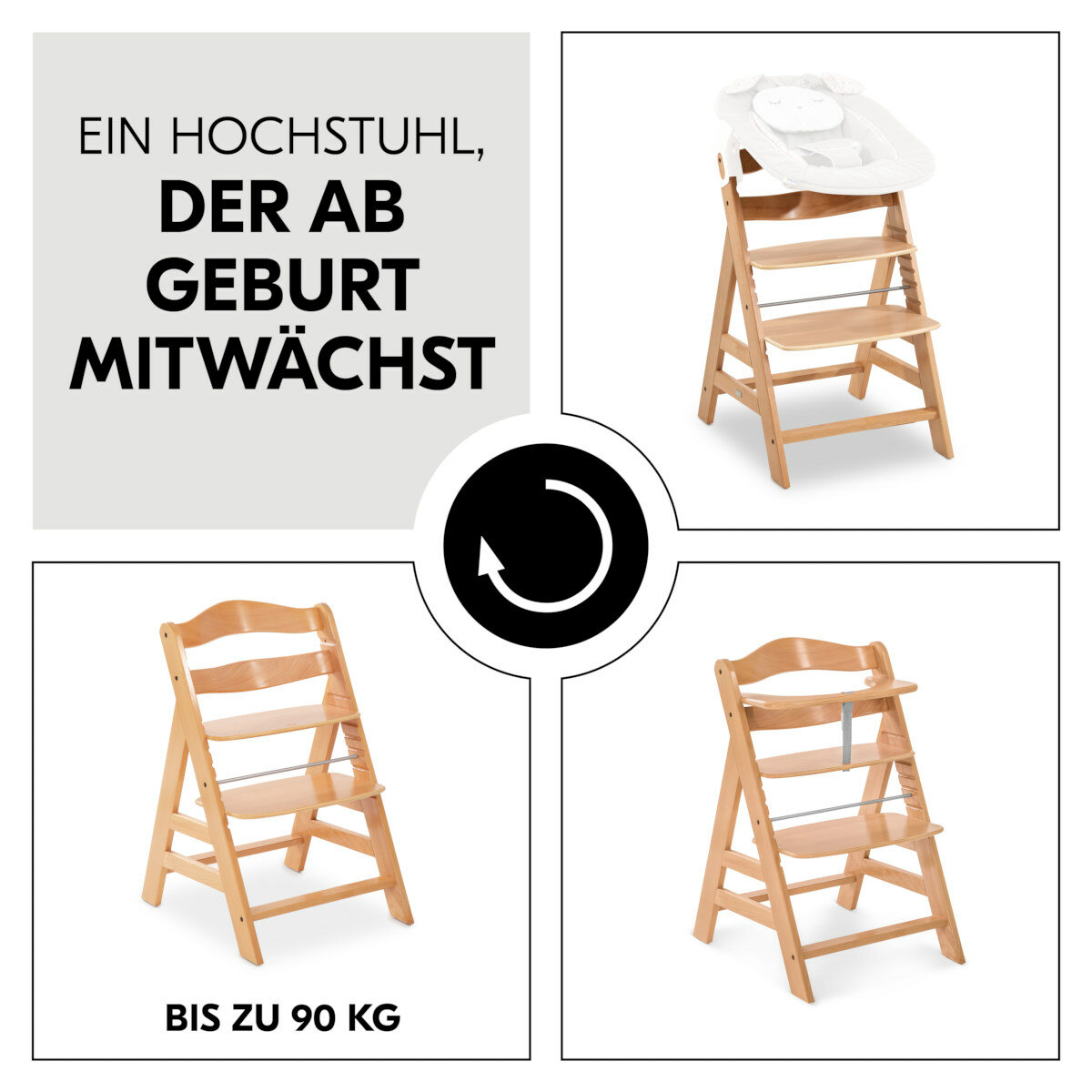 Hauck Hochstuhl Alpha+B, 109,90 €