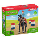 Schleich Farm World Barrel Racing mit Cowgirl