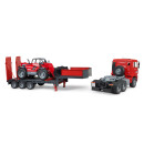 Bruder MAN TGA Tieflader mit Manitou Teleskoplader MLT 633