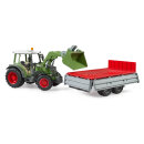 Bruder 02182 Fendt Vario 211 mit Frontlader und Bordwandanhänger