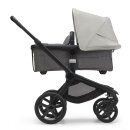 Bugaboo Kinderwagen Fox 5 Schwarz - Grau Meliert Misty White