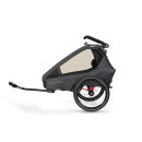 Qeridoo Fahrradanhänger Kidgoo 2 Steel Grey