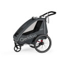Qeridoo Fahrradanhänger Qupa 1 Modell 2023 Grey