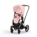 Cybex Priam  Rahmen Rosegold  und Seat Pack Peach Pink Kollektion 2024