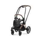Cybex Priam Rahmen Rosegold, Lux und Seat Pack Sepia Black Kollektion 2024