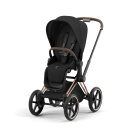 Cybex Priam Rahmen Rosegold, Lux und Seat Pack Sepia Black Kollektion 2024
