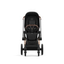 Cybex Priam Rahmen Rosegold, Lux und Seat Pack Sepia Black Kollektion 2024