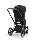 Cybex Priam Rahmen Rosegold, Lux und Seat Pack Sepia Black Kollektion 2024