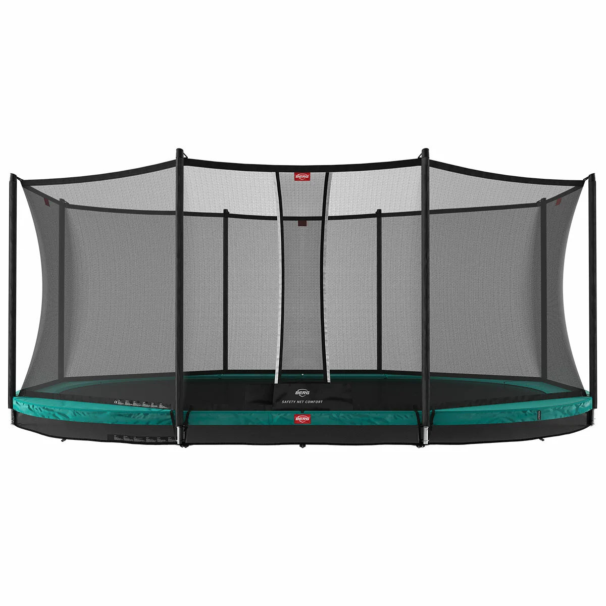Bergtoys BERG Grand Favorit Trampolin - InGround + Safety Net Comfort 520 cm Grün