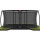 Berg Ultim Elite Trampolin FlatGround Grau 500 cm, Sicherheitsnetz Deluxe XL