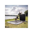 Berg Ultim Pro Bouncer Trampolin Flatground Schwarz 500 cm. Aerowall 2x2