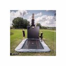 Berg Ultim Pro Bouncer Trampolin Flatground Schwarz 500 cm. Aerowall 2x2