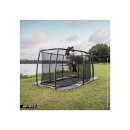 Berg Ultim Pro Bouncer Trampolin Flatground Schwarz 500 cm, Sicherheitsnetz Deluxe XL