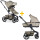 Easywalker Kinderwagen+ Babywanne Harvey⁵ Premium 2 in 1 Set Pearl Taupe