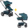 Easywalker Kinderwagen + Babywanne Harvey⁵ Air Premium 2 in 1 Set Jade Green