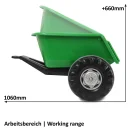 Jamara Anhänger für Traktor Power Drag/Big Wheel grün