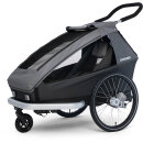 Croozer Kid Keeke 1 Fahrradanhänger 2in1 Mountain Grey