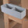TiSsi® Lernturm Aufbewahrungsbox / Kreidebox grau