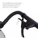 ABC Design Fahrradanhänger Tour mit 2 Komfortsitzen & Lufträdern Olive