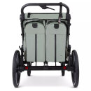 ABC Design Fahrradanhänger Tour mit 2 Komfortsitzen & Lufträdern Olive