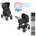 ABC Design Kombi-Kinderwagen Salsa 4 Air – inkl. Babywanne & Sportsitz mit XXL Zubehörpaket
