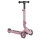 PUKY PUSH Scooter mit LED-Bereifung und Klappmechanismus raspberry